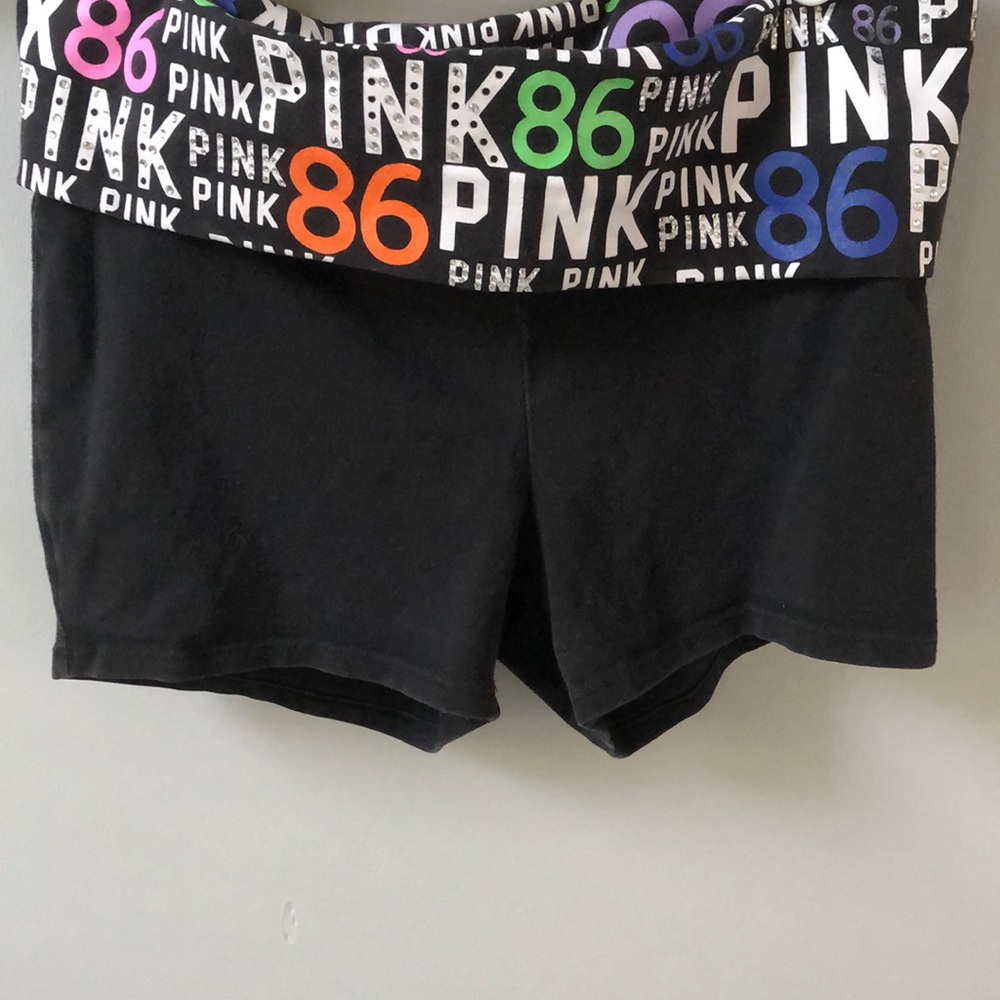PINK- yoga shorts